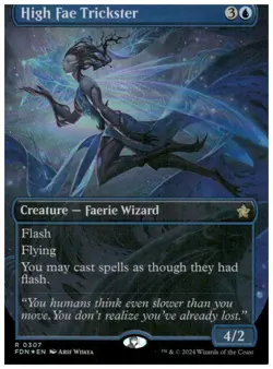 Foundations #307 High Fae Trickster (Borderless) Foil - Image 1