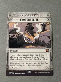 Thoughtseize - Normal NM MTG Outlaws of Thunder Junction: Breaking News - Image 1