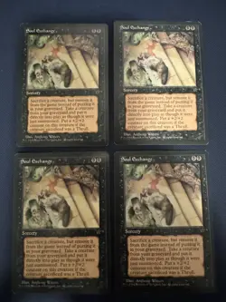 MTG - Magic The Gathering - Soul Exchange X 4 - Fallen Empires - NP/NM! - Image 1