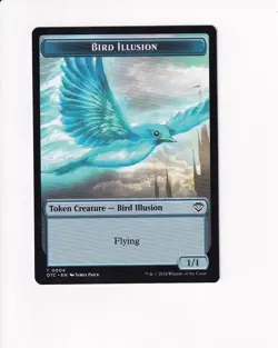 MAGIC COMMANDER OUTLAWS OF THUNDER JUNCTION DOUBLE TOKEN BIRD ILLUSION ELEMENTAL - Image 1