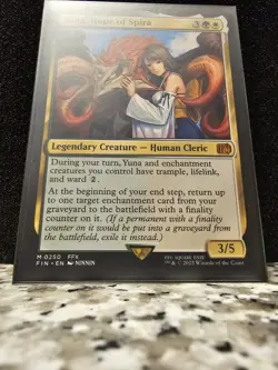 Final Fantasy MTG - Yuna, Hope of Spira Mythic Non-Foil (Near Mint) - Image 1