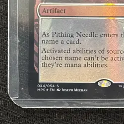 Pithing Needle (FOIL) Masterpiece Series: Kaladesh Inventions Light Play MTG - Image 2