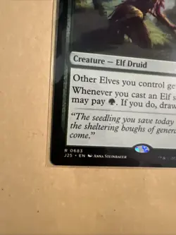 MTG Leaf-Crowned Visionary J25 0683 R NM Anime Regular - Image 3