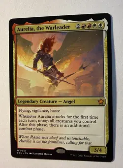 Aurelia, the Warleader FDN 651 - Normal - NM - Magic the Gathering Foundations - Image 1