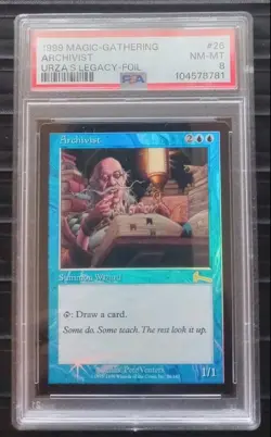Mtg Archivist (PSA) 8 Urza's Legacy Foil [1999] - Image 1