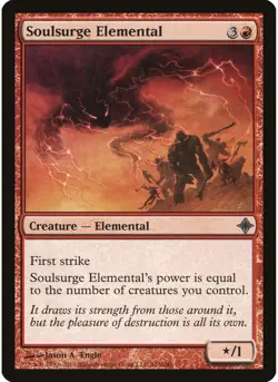 Soulsurge Elemental 163 MTG NM - Rise of the Eldrazi - Image 1