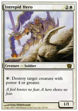 4XIntrepid Hero ~ 8th Edition 8ED ~ MTG - Image 1