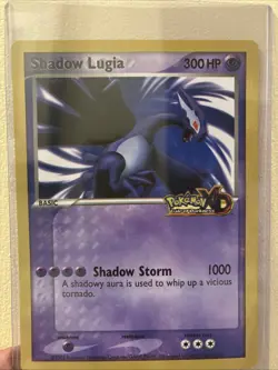 Pokemon XD Gales of Darkness Shadow Lugia Jumbo Promo Card 2005 - Image 1
