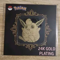 Wigglytuff Popping Candy 24K Gold Plated Pokemon Sticker RARE NM SEALED - Image 1