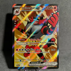Incineroar EX 187/162 Temporal Forces Pokemon NM - Image 1