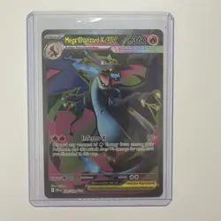 Pokemon TCG Mega Charizard X Ex 109/094 Me02: Phantasmal Flames Ultra Rare Holo - Image 1
