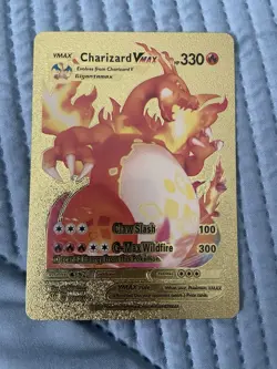 Charizard Vmax - Gold Foil - Fan Art Pokemon Card - Image 1