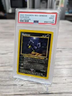PSA 9 - Neo Discovery 1st Edition Murkrow RARE Pokemon - Image 2
