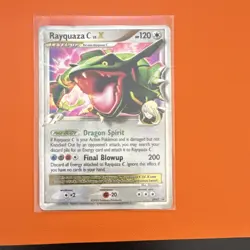 Pokemon TCG Rayquaza C LV.X DP47 Diamond & Pearl Promo Holo 120 HP Card - Image 1