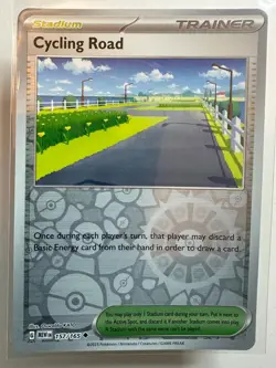 POKEMON 151 ENGLISH REVERSE HOLO CYCLING ROAD 157/165 MEW EN - Image 1