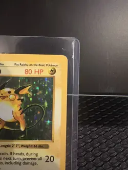 Pokemon Raichu 014/102 Base Set Shadowless Rare Holo in Excellent Condition - Image 2