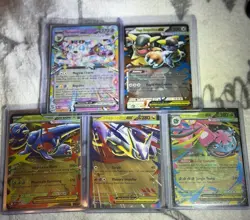 Pokemon Mega EX Card Lot 5 - Sylveon, Kangaskhan, Heracross, Latias, Venusaur - Image 1