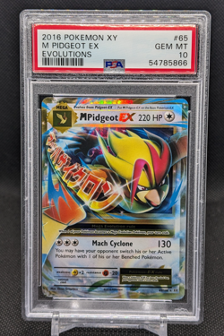 M Pidgeot EX 65/108 PSA 10 2016 Pokemon XY Evolutions - Image 1