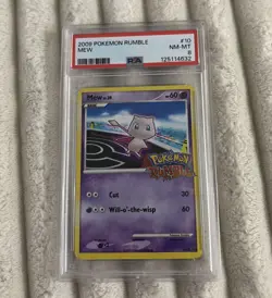 2009 POKEMON RUMBLE #10 MEW PSA 8 - Image 1