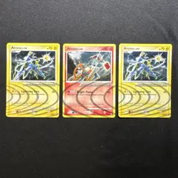 2009 Pokemon Platinum Arceus Holo Rare Lot AR2 AR6 (x3 Cards) - Vintage LP/MP - Image 1
