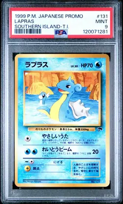 1999 POKEMON JPN PROMO SOUTHERN ISLANDS SOUTHERN ISLAND-T.I. #131 LAPRAS PSA 9 - Image 1