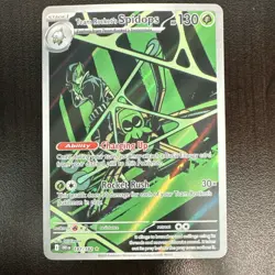 Pokemon TCG Team Rocket's Spidops 187/182 Destined Rivals Holo Rare 170HP - Image 1