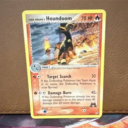 Pokemon Team Magma's Houndoom Uncommon 70 HP 34/95 EX Team Magma English - Image 1