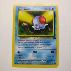 Tentacool Non-Holo Common 56/62 Pokemon TCG Fossil NM - Image 1