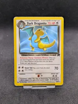 Dark Dragonite 22/82 Non Holo Team Rocket Set Rare Pokemon WOTC Played - Image 1