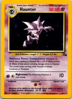Haunter 6/62 Holo Rare Fossil Pokemon NM - Image 1