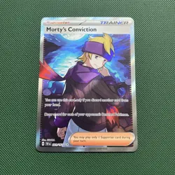 Morty’s Conviction | Pokemon: Temporal Forces 201/162 | Ultra Rare | Holo | NM - Image 1
