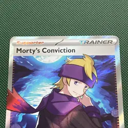 Morty’s Conviction | Pokemon: Temporal Forces 201/162 | Ultra Rare | Holo | NM - Image 2