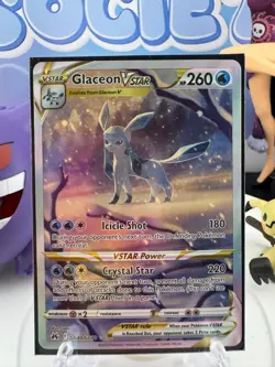 Glaceon VSTAR GG40/GG70 Crown Zenith Galarian FULL ART NM Ultra RARE Pokemon EN - Image 1