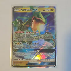 Pokemon Rayquaza GX Full Art Holo Ultra Rare Sm-Celestial Storm 109/168 180 HP - Image 1