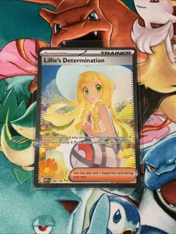 Pokemon TCG Mega Evolution 184/132 Lillie’s Determination SIR M/NM - Image 1