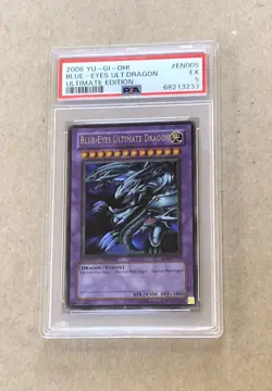 2006 Yu-Gi-Oh! BLUE-EYES ULTIMATE DRAGON JMP-EN005 Ultimate Edition PSA 5 - Image 1