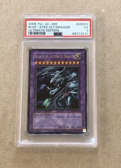 2006 Yu-Gi-Oh! BLUE-EYES ULTIMATE DRAGON JMP-EN005 Ultimate Edition PSA 5 - Image 2
