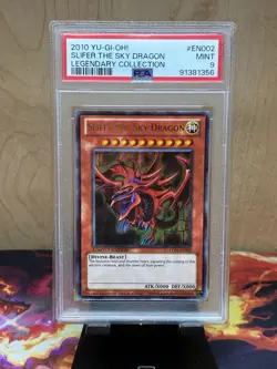 YuGiOh Slifer the Sky Dragon LC01-EN002 Legendary Collection 2010 PSA 9 - Image 1