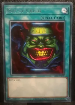 Yu-Gi-Oh Pot of Greed LOB-EN119 Rare Unlimited 25th Anniversary Edition MINT - Image 1