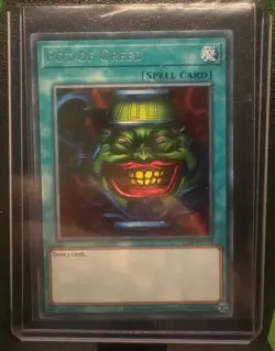 Yu-Gi-Oh Pot of Greed LOB-EN119 Rare Unlimited 25th Anniversary Edition MINT - Image 3