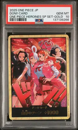 2025 ONE PIECE JPN ONE PIECE HEROINES SPECIAL SET GOLD DON!! CARD PSA 10 - Image 1