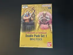 One Piece DP-01 Double Pack Set 1 OP-04 Kingdoms of Intrigue SEALED Display - Image 1