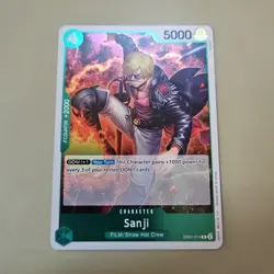 One Piece Sanji (EB01-014/101) EB01 Memorial Collection NM FOIL TCG CCG - Image 1