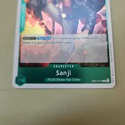 One Piece Sanji (EB01-014/101) EB01 Memorial Collection NM FOIL TCG CCG - Image 4