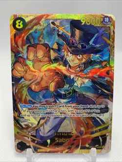 Sabo OP07-118 SEC - One Piece TCG - English Card Near-Mint Secret Rare - Image 1