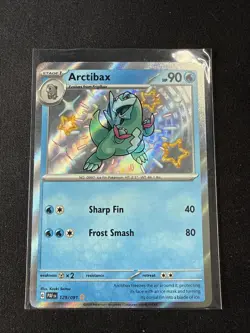 ARTIBAX 129/091 NM SHINY RARE PALDEAN FATES POKEMON 2024 - Image 1