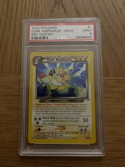 Dark Ampharos 1/105 Neo Destiny Holo Card PSA 9 Mint Pokemon Card - Image 1