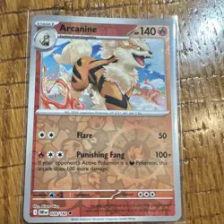 Pokemon Arcanine Reverse Holo 028/182 Sv10 Destined Rivals 140HP Uncommon 2025 - Image 1