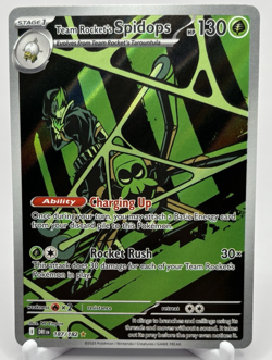 Pokemon TCG Team Rockets Spidops 187/182 Destined Rivals NM - Image 1