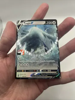 138/195 Lugia V Prize Pack Series Stamped Play Pokemon TCG Silver Tempest - Image 4